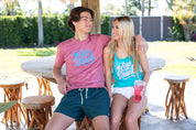 Ladies Racerback Tank Top - Tahiti Blue