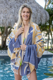 Manta Ray Or - Turkish Towel