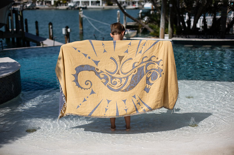 Seahorse Or - Turkish Towel
