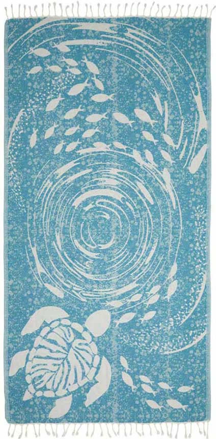 Towel: Tourbillon Turquoise