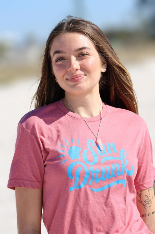 Short Sleeve Soft Fitted Tee - Vintage Pink
