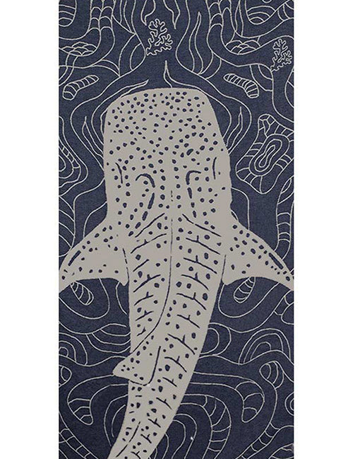 Whale Shark Bleu - Turkish Towel