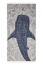 Towel: Whale Shark Bleu