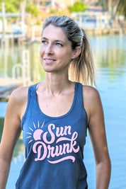 Ladies Racerback Tank Top - Indigo