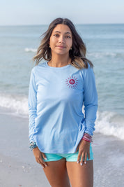 UPF 50+ Sun Shirt - Mermaid light blue