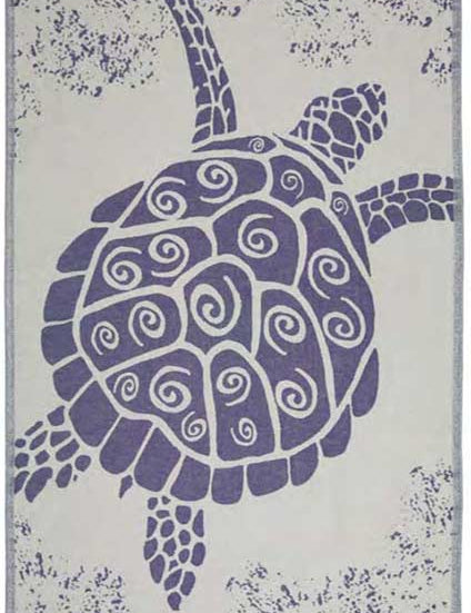 Galapagos Turtle Turkish Towel - Bleue - Sun Drunk