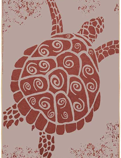 Galapagos Turtle Turkish Towel - Terracotta - Sun Drunk