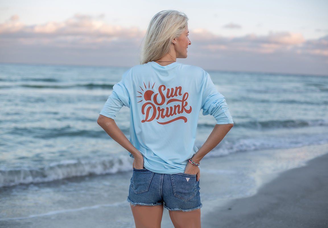 High Performance UPF Shirt 50+ Sky Blue - Sun Drunk