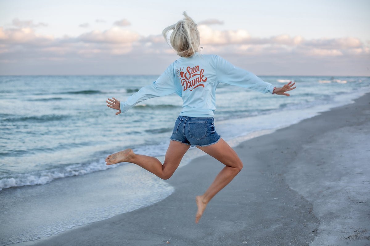 High Performance UPF Shirt 50+ Sky Blue - Sun Drunk