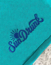 Hoodie - Teal plain - Sun Drunk