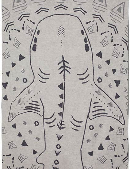 Shark Turkish Towel - Anthracite - Sun Drunk