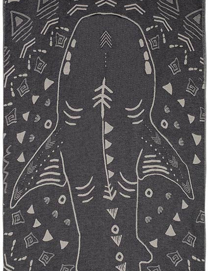 Shark Turkish Towel - Anthracite - Sun Drunk