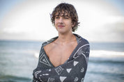 Shark Turkish Towel - Noir - Sun Drunk