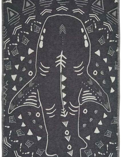 Shark Turkish Towel - Noir - Sun Drunk