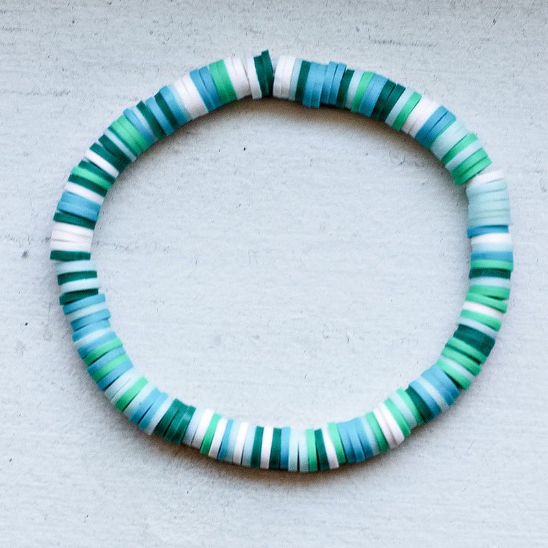 Stretch Fimo Heishi Multi Color Bracelet - Sun Drunk