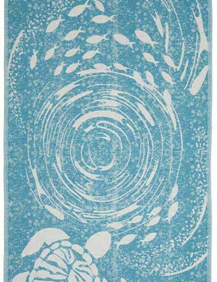 Tourbillon Turkish Towel - Turquoise - Sun Drunk