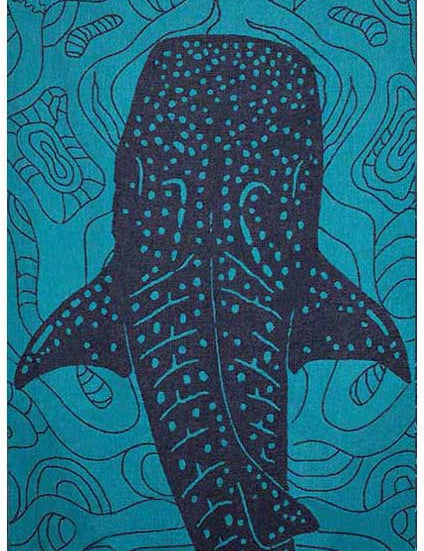 Whale Shark Turkish Towel - Turquoise - Sun Drunk
